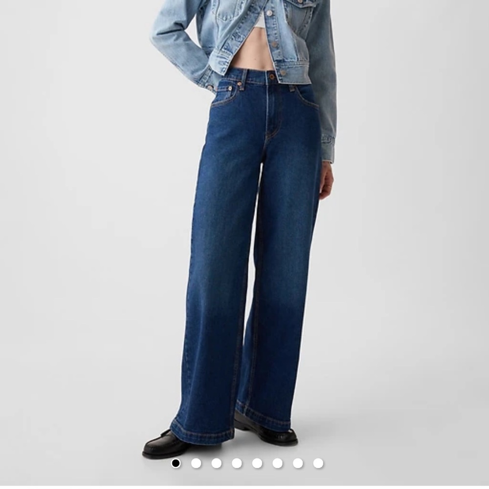 Gap High Rise Stride Wide-Leg Jeans 27R